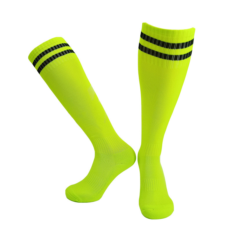 Adult Children Football Socks Towel Bottom Breathable Non-slip Absorb Sweat Knee High Football Socks